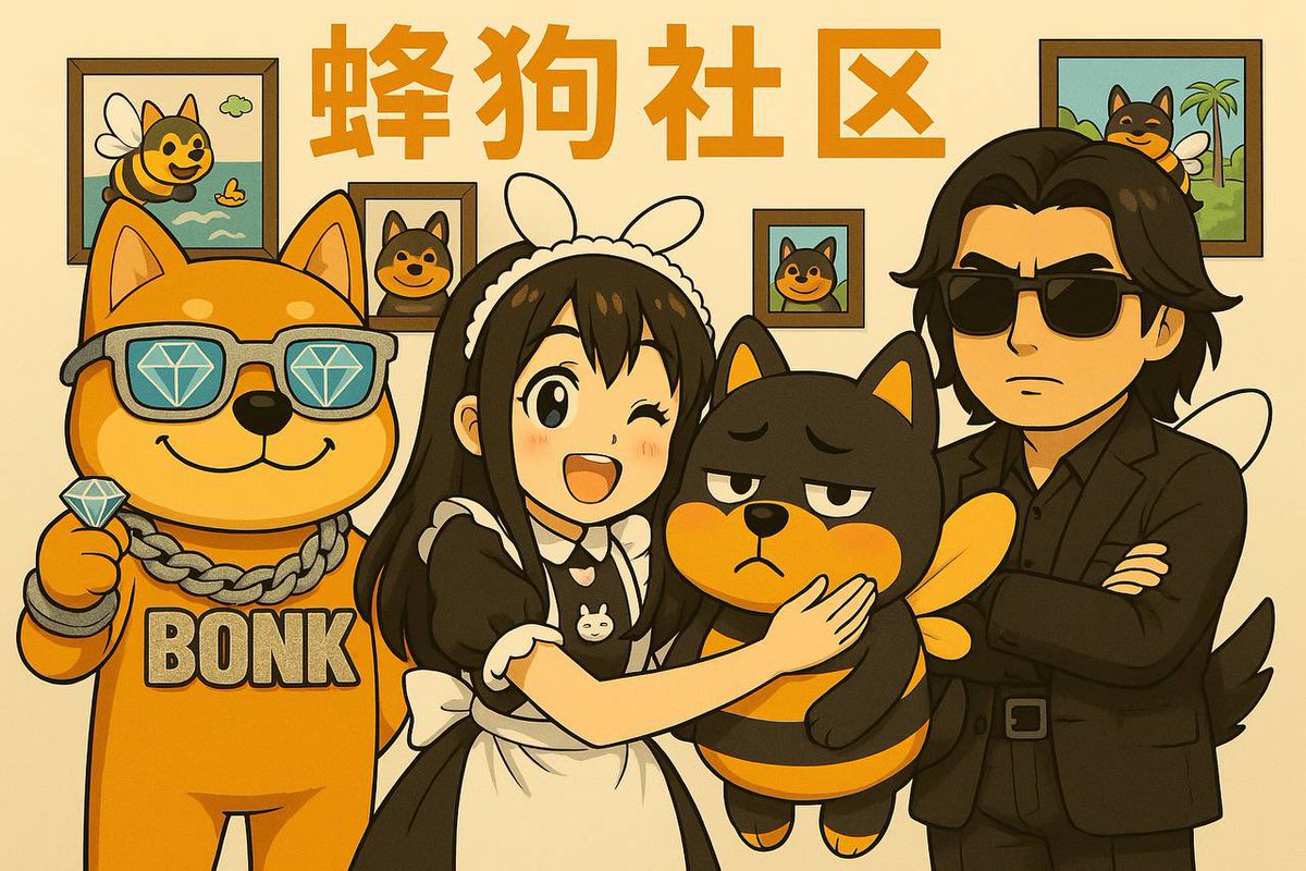 兄弟们！3岁的蜜蜂狗官推哥回来了😍

为庆祝蜜蜂狗官推重新回归，官推哥打算自掏腰包举办个活动🐝🐶

【活动规则】

1️⃣一键三连（关注、点赞、转发）

2️⃣评论区留下你对“蜜蜂狗”的祝福以及Sol钱包地址

3️⃣前188个符合规则的用户将获得888个蜜蜂狗

4️⃣官推哥将对本次获奖用户进行筛选