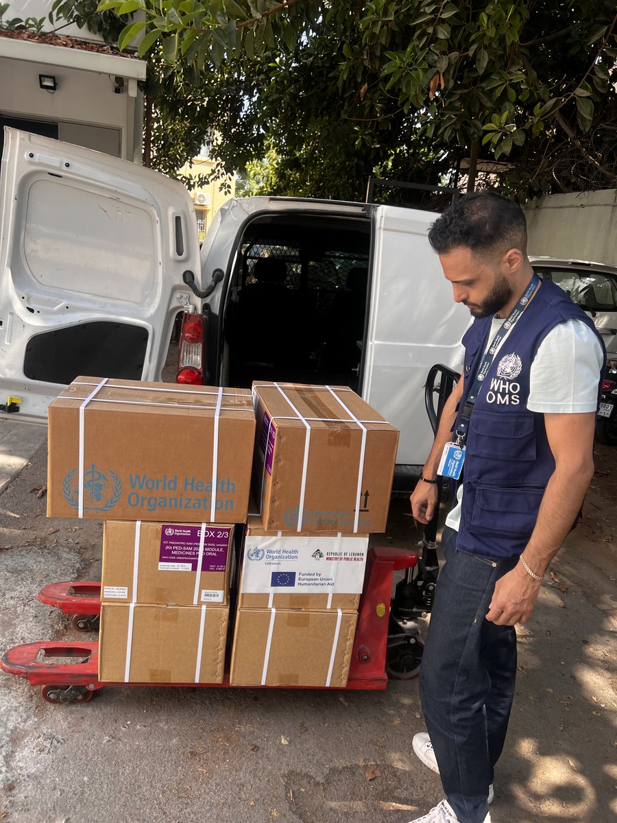 EU Humanitarian Aid | Middle East & North Africa (@echo_middleeast) on Twitter photo بفضل تمويل المساعدات الإنسانية من الاتحاد الأوروبي، قدّمت <a href="/WHO/">World Health Organization (WHO)</a> أدويةً ومستلزمات طبية حيوية للأطفال إلى مستشفيات في جميع أنحاء لبنان.
يساعد هذا الدعم في تخفيف الضغط على نظام الرعاية الصحية، ويضمن حصول الأطفال على الرعاية الصحية المنقذة للحياة التي يحتاجونها. بفضل تمويل المساعدات الإنسانية من الاتحاد الأوروبي، قدّمت <a href="/WHO/">World Health Organization (WHO)</a> أدويةً ومستلزمات طبية حيوية للأطفال إلى مستشفيات في جميع أنحاء لبنان.
يساعد هذا الدعم في تخفيف الضغط على نظام الرعاية الصحية، ويضمن حصول الأطفال على الرعاية الصحية المنقذة للحياة التي يحتاجونها.