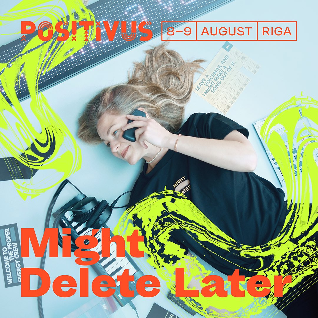 positivus's tweet image. Balss ieraksti, kas kļūst par deju mūziku? JĀ!!! 🗣️❤️‍🔥Might Delete Later uz Red Bull skatuves ar odziņu elektroniskajā mūzikā — balss ierakstu miksēšana dzīvā izpildījuma laikā un interaktīva gaismas instalācija. Nepalaid garām! ✨

Biļetes 👉 positivusfestival.com