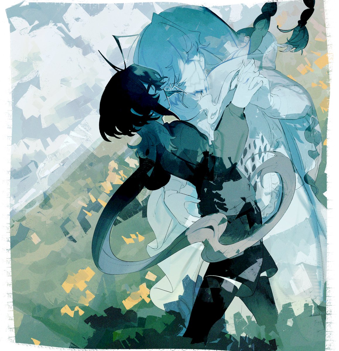 mocmo_c's tweet image. 草がちくちくする…