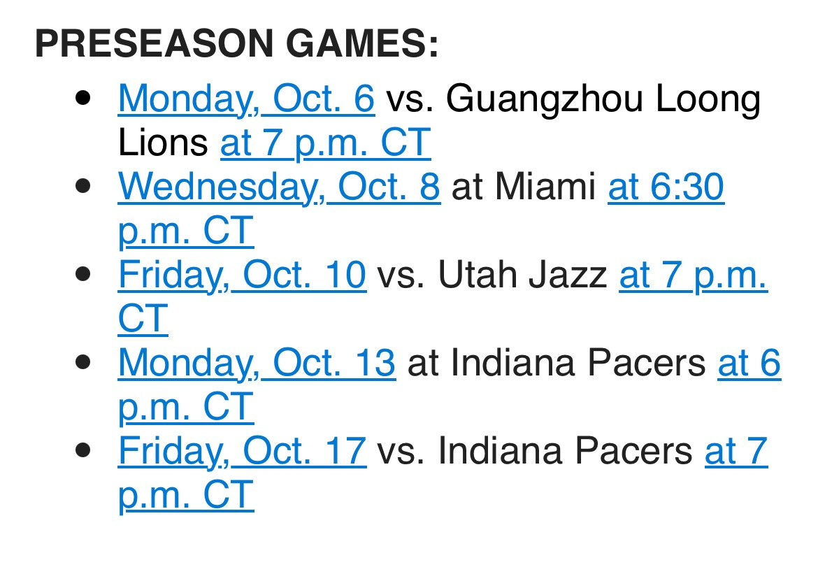Spurs release preseason schedule.