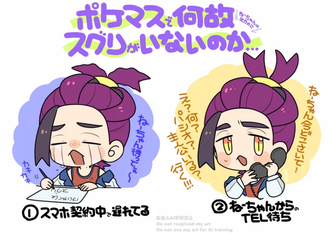 現状ゼイユのみが実装されるポケマスのスグリ情報がひた隠しにされている今しかできない幻覚。 