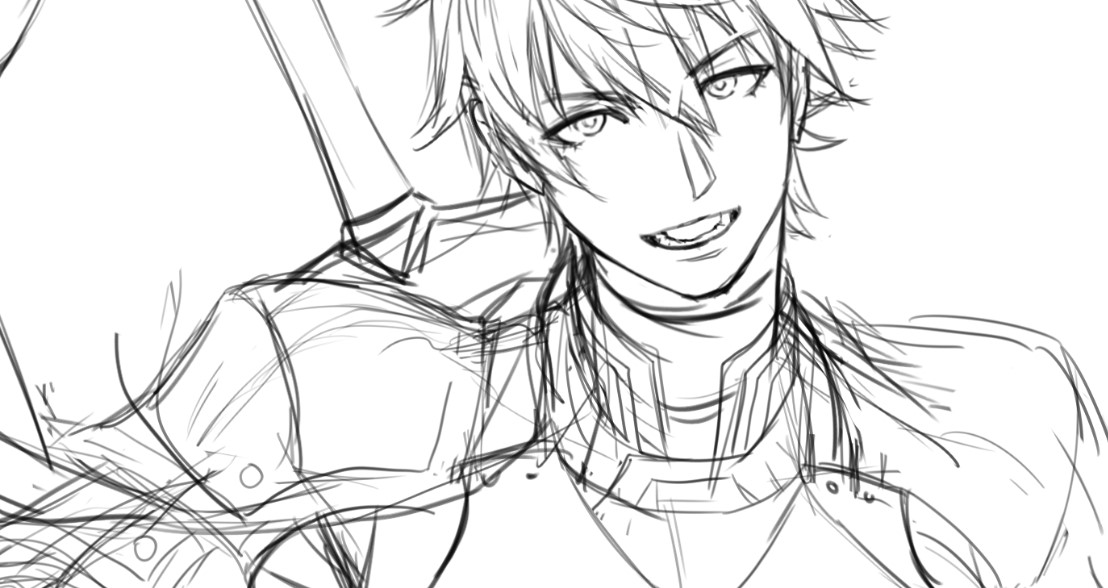 ajisionn22's tweet image. 誕生日絵を描こうとしていた。