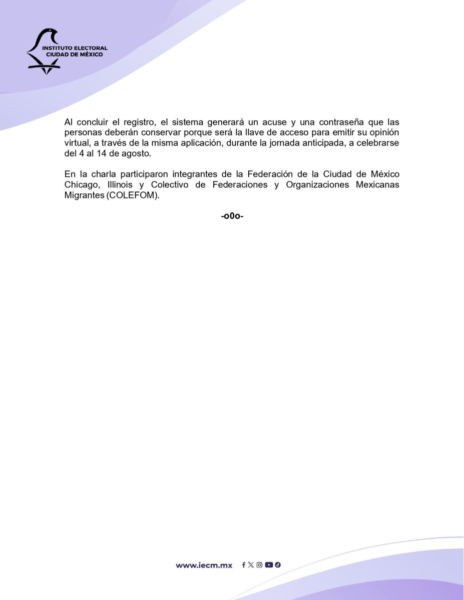 El #IECM invita a la ciudadanía de la #CDMX residente en el extranjero a participar por primera en la elección de proyectos de #PresupuestoParticipativo2025, a través de internet, para mejorar las colonias y unidades habitacionales en la capital del país. iecm.mx/ciudadania-mig…