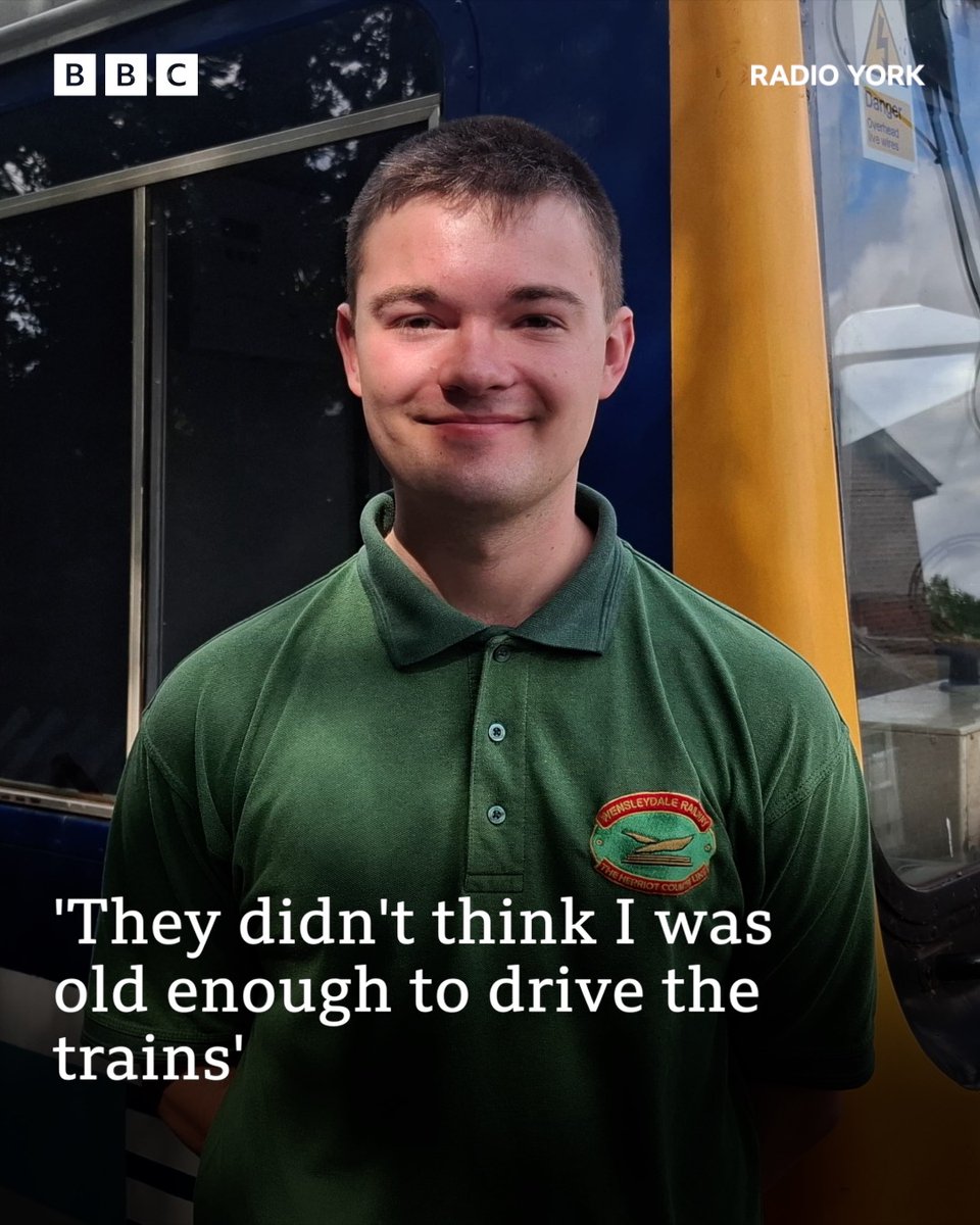 BBCYork's tweet image. Oliver Kirkby is 21 years old, and he is one of the country’s youngest train drivers.
We went to meet him: bbc.in/4f7rPBz