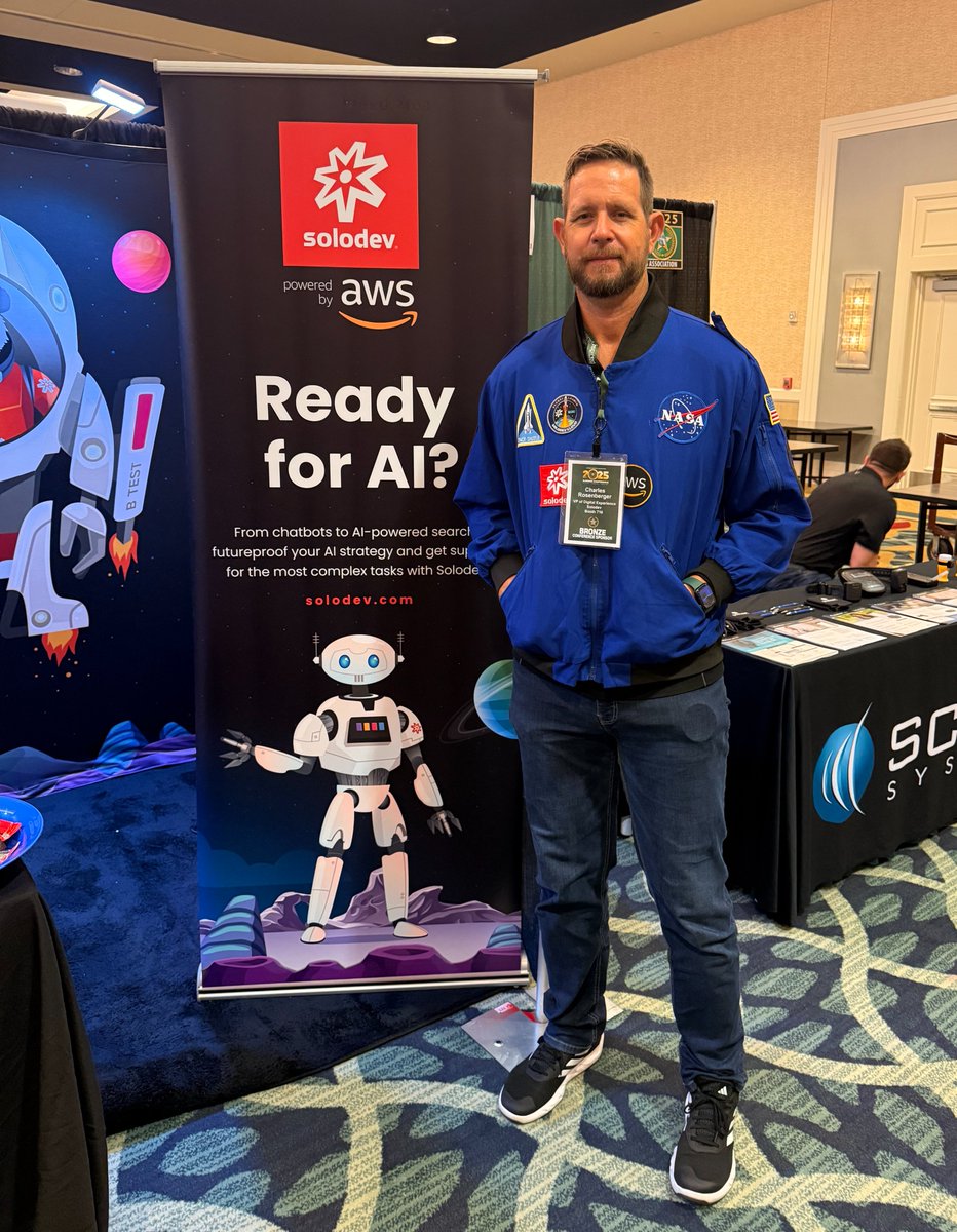 solodev's tweet image. Florida Sheriffs: Are you ready for AI? 👮🚀

Team Solodev is at the @FLDFS 2025 Summer Conference, and we’re ready to help you launch new website, #cloud, and #AI services to help keep your communities even safer.

We&apos;re your Florida partner for the future of tech. 

Let&apos;s talk!