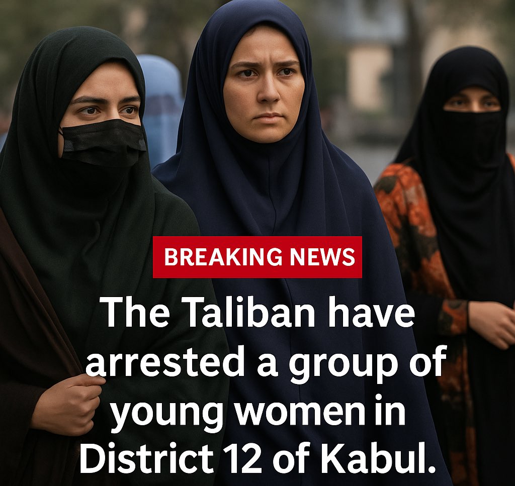Taliban’s gender apartheid continues: young women are being rounded up across Kabul, first District 12, now District 17.

While Afghan women are jailed, Germany welcomes Taliban diplomats in Berlin &amp; Bonn. This is not diplomacy. It’s betrayal.

#AfghanWomen #StopTaliban #Freedom