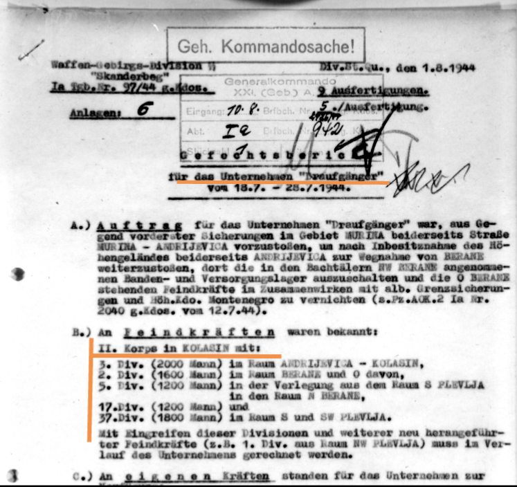 Na današnji dan 44g, završena je Andrijevička operacija ("Draufgänger") 
Partizanske jedinice pod komandom Peka Dapčevića (Drugi udarni korpus NOVJ), razbile su njemačke esesovce i domaće izdajnike u CG i prodrle u Srbiju.
To predstavlja početak kraja fašizma u Yu. 
Slava im!
SF!