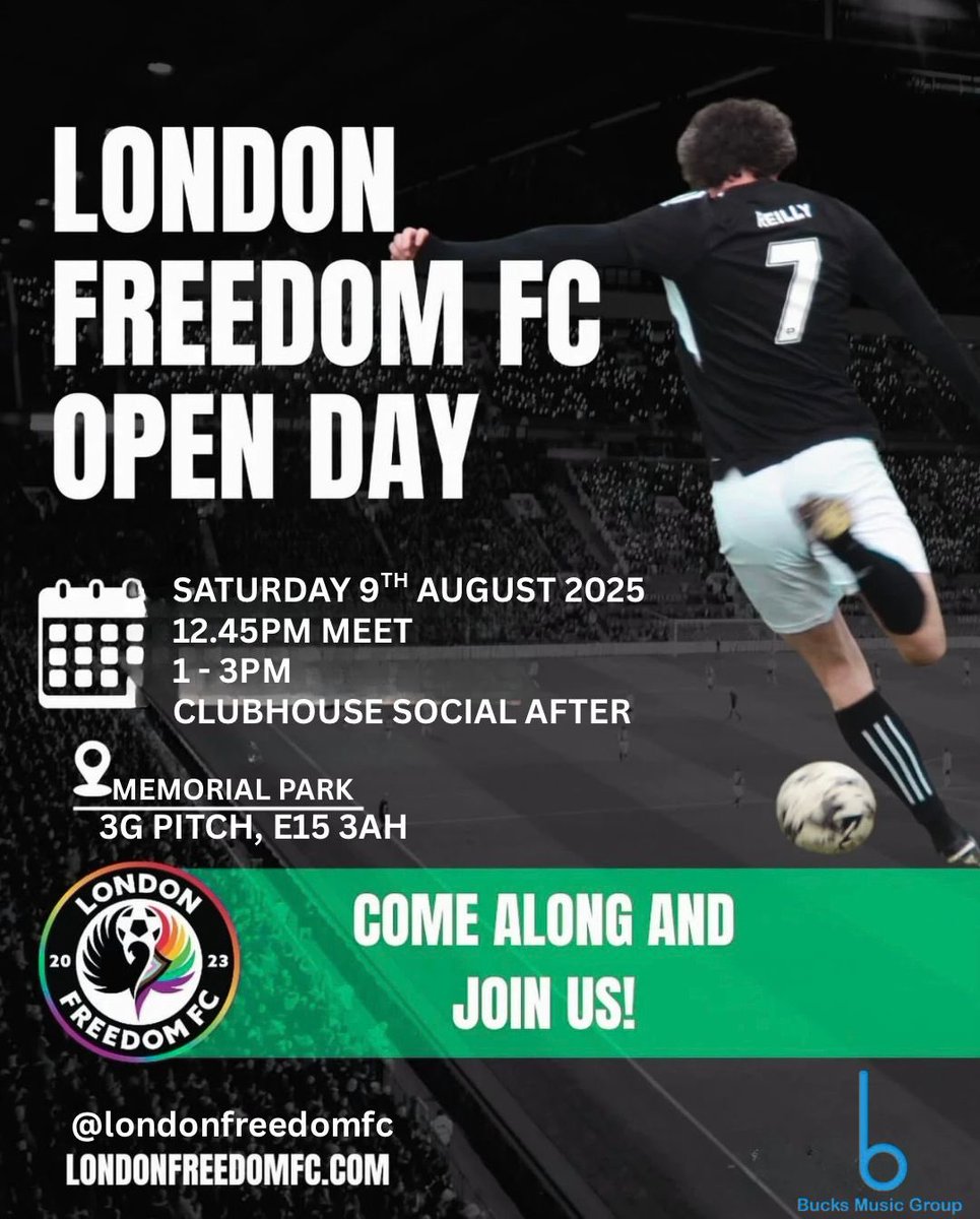 Inspired by the Lionesses? Come and join us for our Open Day on Saturday 9th August 🌈 ⚽️ #lgbtfootball #inclusivefootball #football