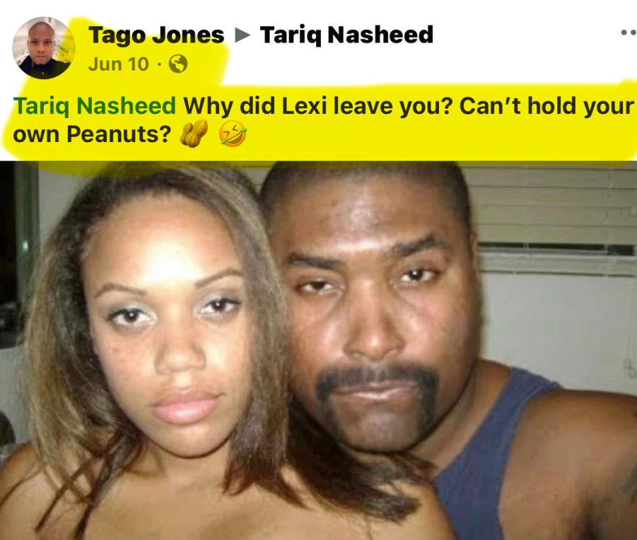 Cocaine is a hell of a drug. Moochie got thr receipts as to why she would leave him to protect the kids. Yes, we will be updating you on the history. Eye opening and revealing. FBA leader cant hold down his own lineage &amp; family.
#FBA 
#Peanut #AlexisNasheed