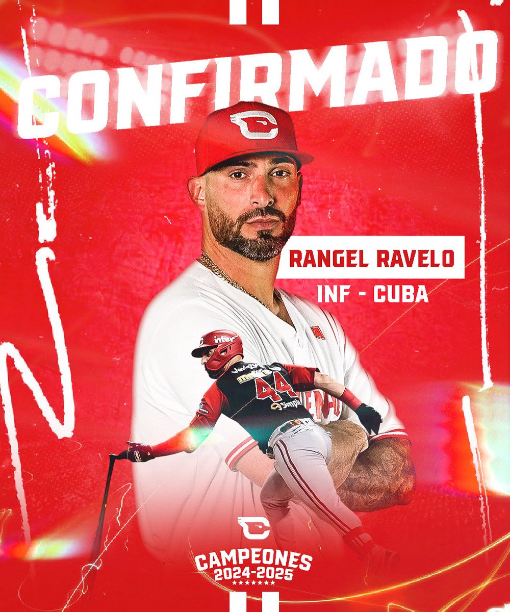 Cardenales de Lara (@cardenalesdice) on Twitter photo LA MARAVILLA EN LA CASA🤩
Rangel Ravelo es nuestro primer importado de cara a la temporada 25-26 de la <a href="/LVBP_Oficial/">#NuestroBeisbol ⚾️🇻🇪</a> 🙌🏻 esta será la 8va vez que el cubano vista nuestro uniforme✊🏻
📌importado histórico en HR y CI en postemporada.
¡BIENVENIDO A TU CASA RANGEL!👏🏻
#SomosUno 🆑 LA MARAVILLA EN LA CASA🤩
Rangel Ravelo es nuestro primer importado de cara a la temporada 25-26 de la <a href="/LVBP_Oficial/">#NuestroBeisbol ⚾️🇻🇪</a> 🙌🏻 esta será la 8va vez que el cubano vista nuestro uniforme✊🏻
📌importado histórico en HR y CI en postemporada.
¡BIENVENIDO A TU CASA RANGEL!👏🏻
#SomosUno 🆑