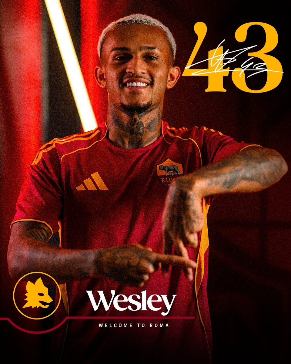 ✍️ Wesley is a new Roma player! 🐺

📄 asroma.com/en/news/73612/…

#ASRoma