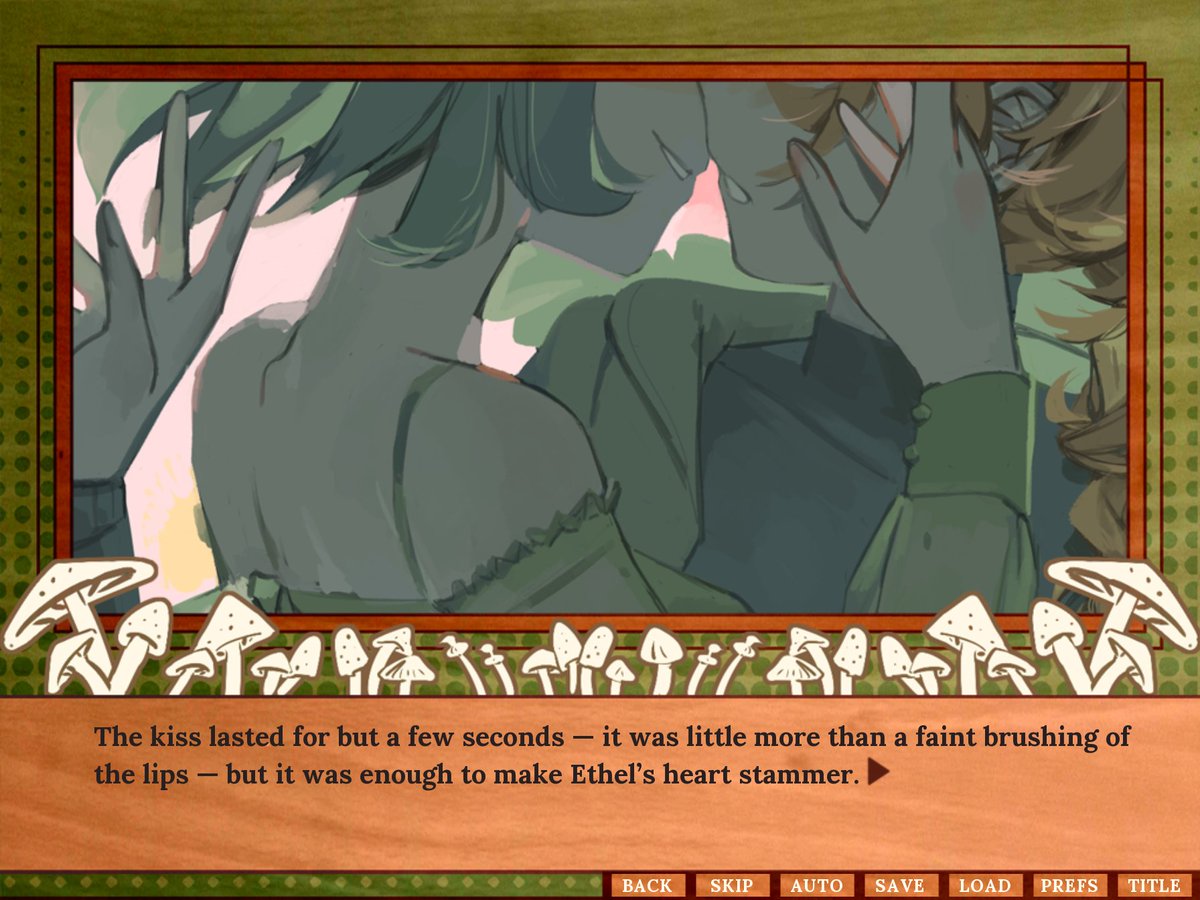 ebihimes's tweet image. Her Love, Like Poison has been released! It&apos;s a short and spooky yuri story so toxic it&apos;s emitting spores!
Join Ethel as she ventures deep into the woods. There, she meets a mysterious girl, and things soon begin to unravel...
