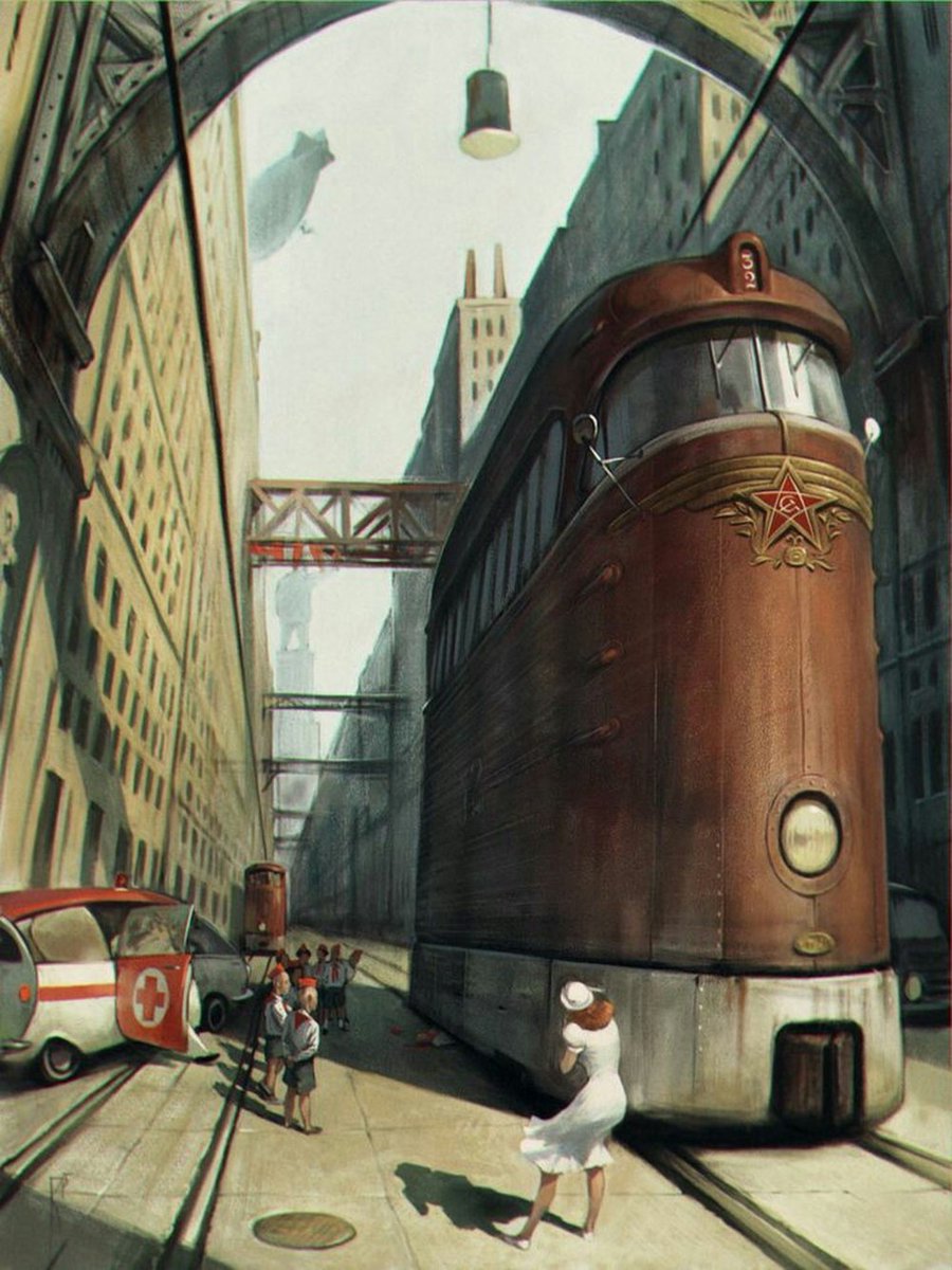 Post Soviet visual. "Death of a Pioneer" by Waldemar von Kozak, 2015.