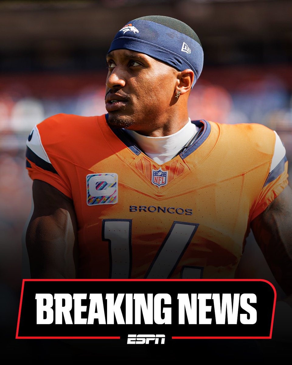 Broncos and WR Courtland Sutton have reached agreement on a four-year, $92 million extension, per source.
