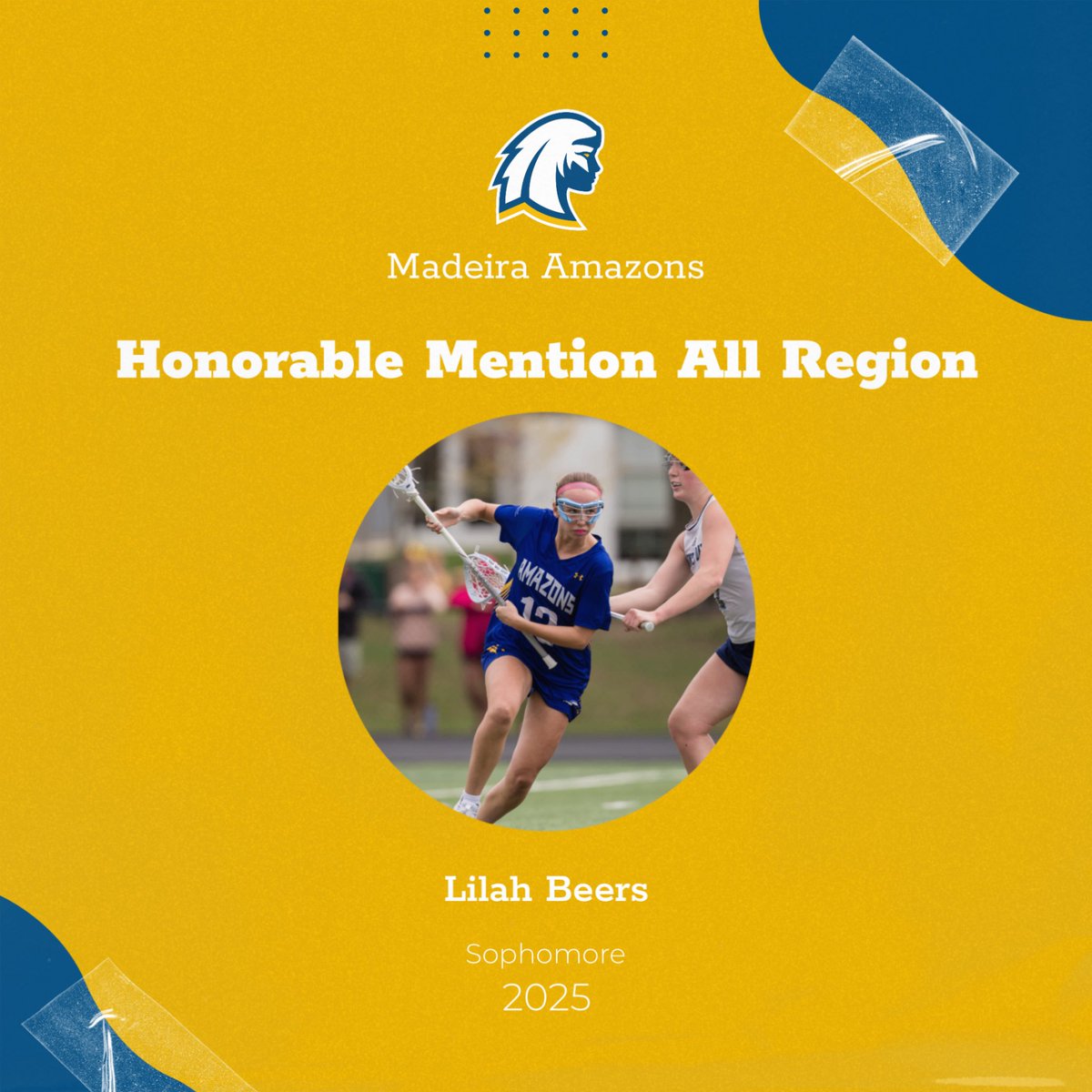Madeira Ath Dept. (@madeiraath) on Twitter photo All Region Honors
Lilah Beers - Honorable Mention All Region Honors
Lilah Beers - Honorable Mention