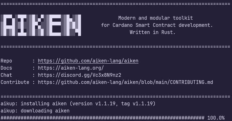 The new version of Aiken includes decorators for type encodings (@ list and @ tag), fixes, and more

Check out v1.1.19