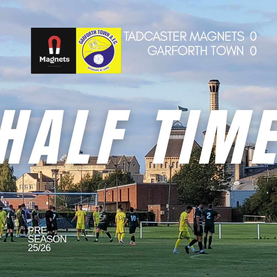 TheGarforthTown's tweet image. Half time in Tadcaster