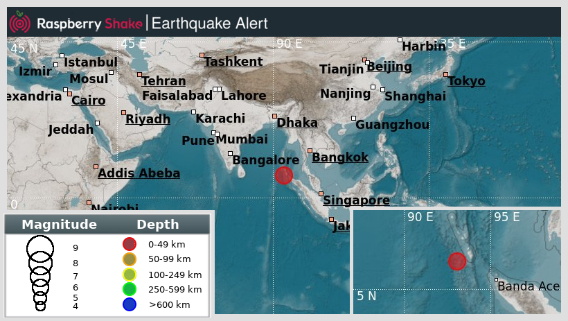 raspishakEQ's tweet image. Preliminary M6.2 #Earthquake
ID: #rs2025otgfub
262km from #Sabang, #IndianOcean
2025-07-28 18:41 UTC
Source: #GFZ
@raspishake
Join the largest #CitizenScience EQ community ➡ raspberryshake.org
EVENT ➡ stationview.raspberryshake.org/#?event=rs2025…