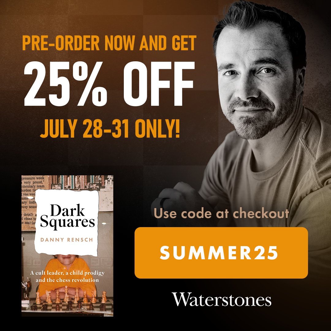 Get 25% off my book Dark Squares with code SUMMER25 on Waterstones 🤠 valid until July 31st!

Link in reply!