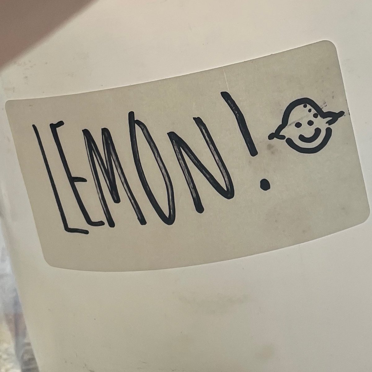 geturwishes's tweet image. My new favorite thing is when my coworkers doodle little fruits on the labels of various things using said fruits