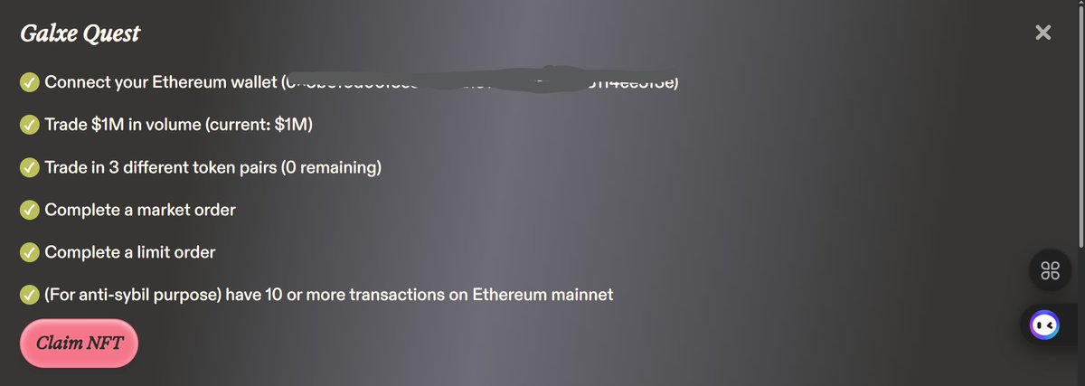 Ty_On_Chain's tweet image. go to: test-portal.dango.exchange
- click "sign in"
- sign in with the wallet of your choice
- choose a username
- create account
- complete sign in
Complete the following quests in the Dango App to claim NFT OAT in Galxe
Head to Galxe: app.galxe.com/quest/dango/GC…
- complete other…