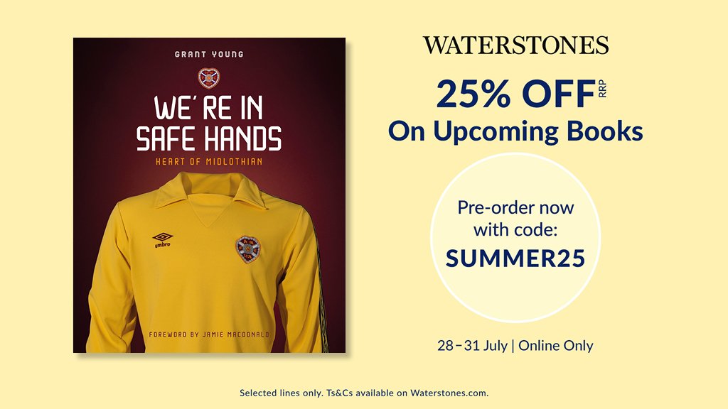 Now's a great time to pre-order We're In Safe Hands. From today until Thursday, you can get 25% off at Waterstones when you enter SUMMER25 at checkout.