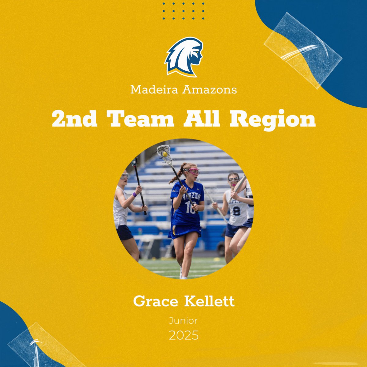 Madeira Ath Dept. (@madeiraath) on Twitter photo All Region Honors
Grace Kellett - 2nd Team All Region Honors
Grace Kellett - 2nd Team