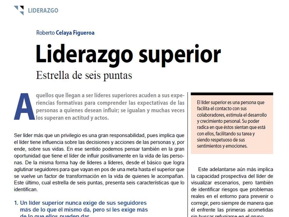 drrocefi's tweet image. #consultoria (articulo): La Estrella de Seis Puntas del Liderazgo Superior, descargar desde mi página web