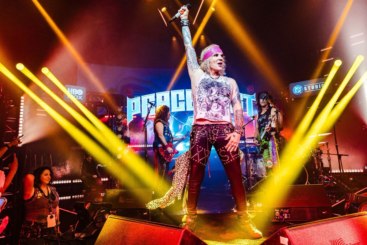 Steel Panther (@steel_panther) on Twitter photo Had an absolute BLAST playing the Peacefest VIP Party at San Diego <a href="/Comic_Con/">Comic-Con International</a> celebrating the launch of <a href="/DCpeacemaker/">Peacemaker on HBO Max</a> season 2!!! Congrats to <a href="/JamesGunn/">James Gunn</a>, <a href="/JohnCena/">John Cena</a> and the entire team! Cheers to a bitchin’ season!!
We’re always here for a cameo. Spandex included. Had an absolute BLAST playing the Peacefest VIP Party at San Diego <a href="/Comic_Con/">Comic-Con International</a> celebrating the launch of <a href="/DCpeacemaker/">Peacemaker on HBO Max</a> season 2!!! Congrats to <a href="/JamesGunn/">James Gunn</a>, <a href="/JohnCena/">John Cena</a> and the entire team! Cheers to a bitchin’ season!!
We’re always here for a cameo. Spandex included.