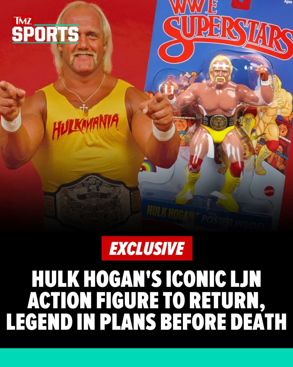TMZ's tweet photo. Hulk Hogan toys were staples in homes throughout America for decades -- and now folks will be able to relive their childhoods.

Read more: https://t.co/XO5A05WGG8 https://t.co/Za67hiH2pG