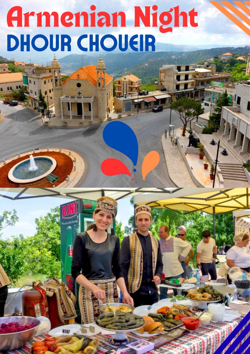 Dhour Shweir - Armenian Night 2025
"An Enchanted Evening Under the Stars"
Join us for a night of magic, music, and heritage as we celebrate the vibrant spirit of the Armenian community in Lebanon!
* Sunday, August 02 - 8:00 pm @ Khalil Saade Street

info:
facebook.com/share/p/1EVdNi…