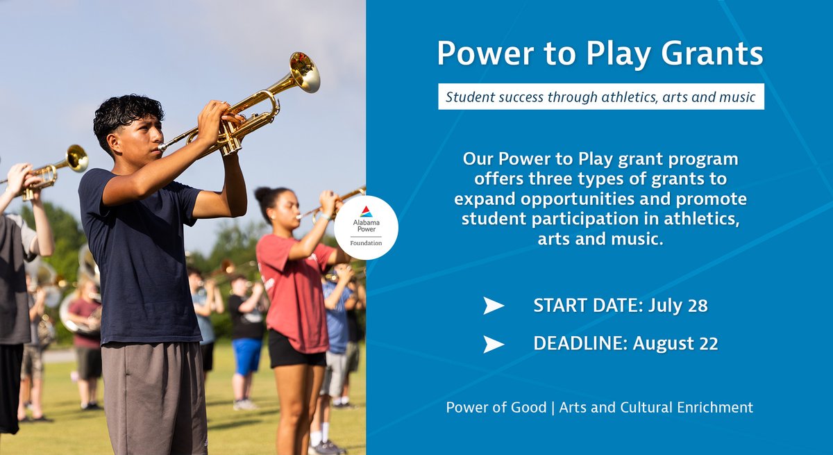 Now Open: Power to Play Grant Applications!

Apply for funding to expand opportunities and student participation in athletics, arts and music. Three grant types available - don't miss out. 

🔗: bit.ly/4lQuzGj