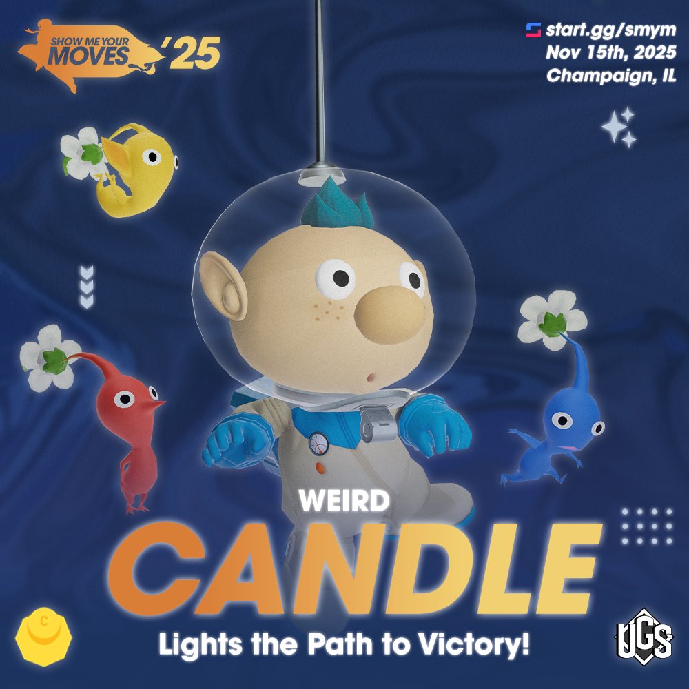 The Smashing Illini - UIUC's SSBU RSO! (@uiucsmash) on Twitter photo It’s lights out when you’re up against this top Olimar, <a href="/Candleop34/">WEIRD | Candle</a> is entering SMYM ‘25, taking place 11/15!
Early registration for this event ends this Thursday (07/31), so be sure to sign up so you don’t miss out, and save a few bucks!
Graphic: <a href="/AYONESSBU/">AYONE (Comms Open!!)</a>
🔗👇 It’s lights out when you’re up against this top Olimar, <a href="/Candleop34/">WEIRD | Candle</a> is entering SMYM ‘25, taking place 11/15!
Early registration for this event ends this Thursday (07/31), so be sure to sign up so you don’t miss out, and save a few bucks!
Graphic: <a href="/AYONESSBU/">AYONE (Comms Open!!)</a>
🔗👇