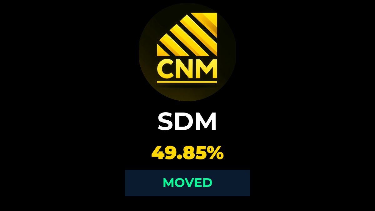 CoachNickMoney's tweet image. 🚀💥 $SDM skyrocketed! Volume surged and RSI broke past those usual marks. Chart patterns screaming momentum! ✨📈 #BreakoutEnergy #BullishVibes