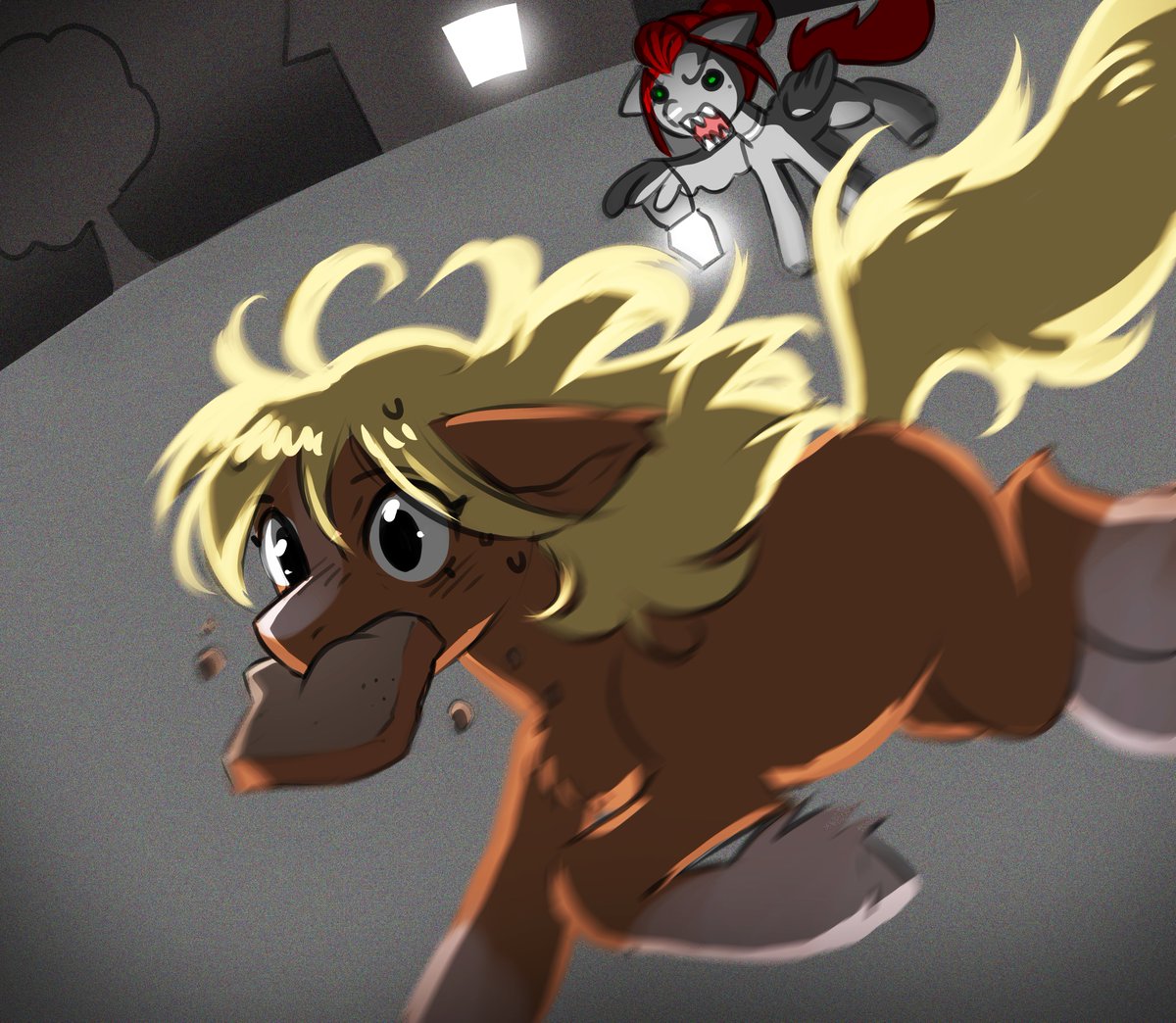 COME BACK HERE AT ONCE, YOU BREAD THEIVING CREATURE!!!   

#mlpfim #commission #bread <a href="/comboreckless/">reckless</a>