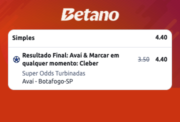 Que tal começar a semana marcando um golaço com aquela Odd Super Turbinada? Vem! 📊

⚽ AVAÍ  x BOTAFOGO-SP
👉 Avaí vencer &amp; marcar em qualquer momento: Cleber

📲 tinyurl.com/3y6y2fsf

#Betano #Confia