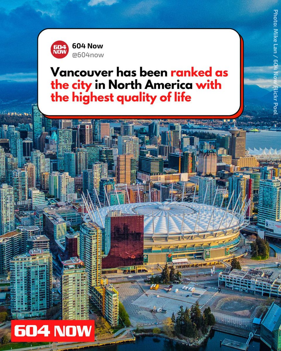 Is our quality of life that good? 🤔🏙️

According to The Economist’s 2025 Global Livability Index, Vancouver now ranks as the top city in North America for quality of life. It scored 95.8 out of 100, edging out Calgary, which had previously held the title.