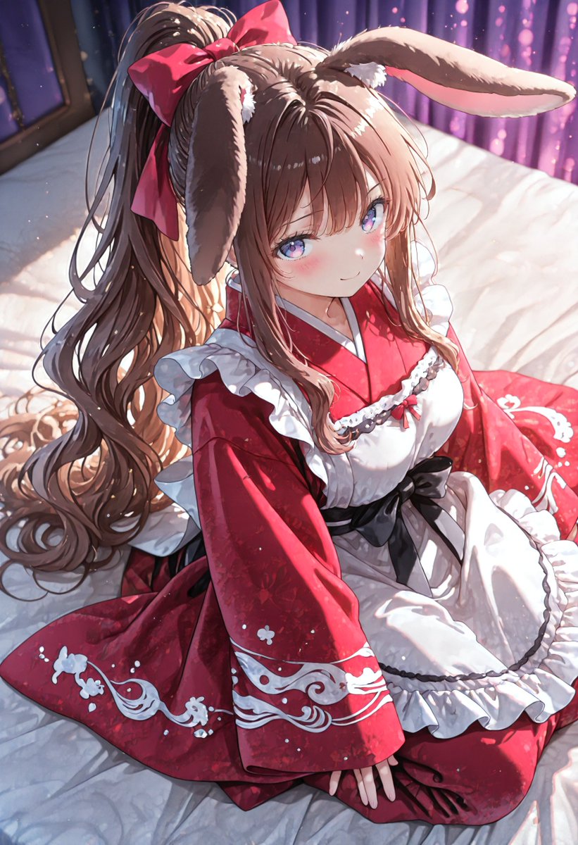 kiAI_stable's tweet image. おはようございます🐰
結局わたしの膝で寝ちゃってましたね？😏💞