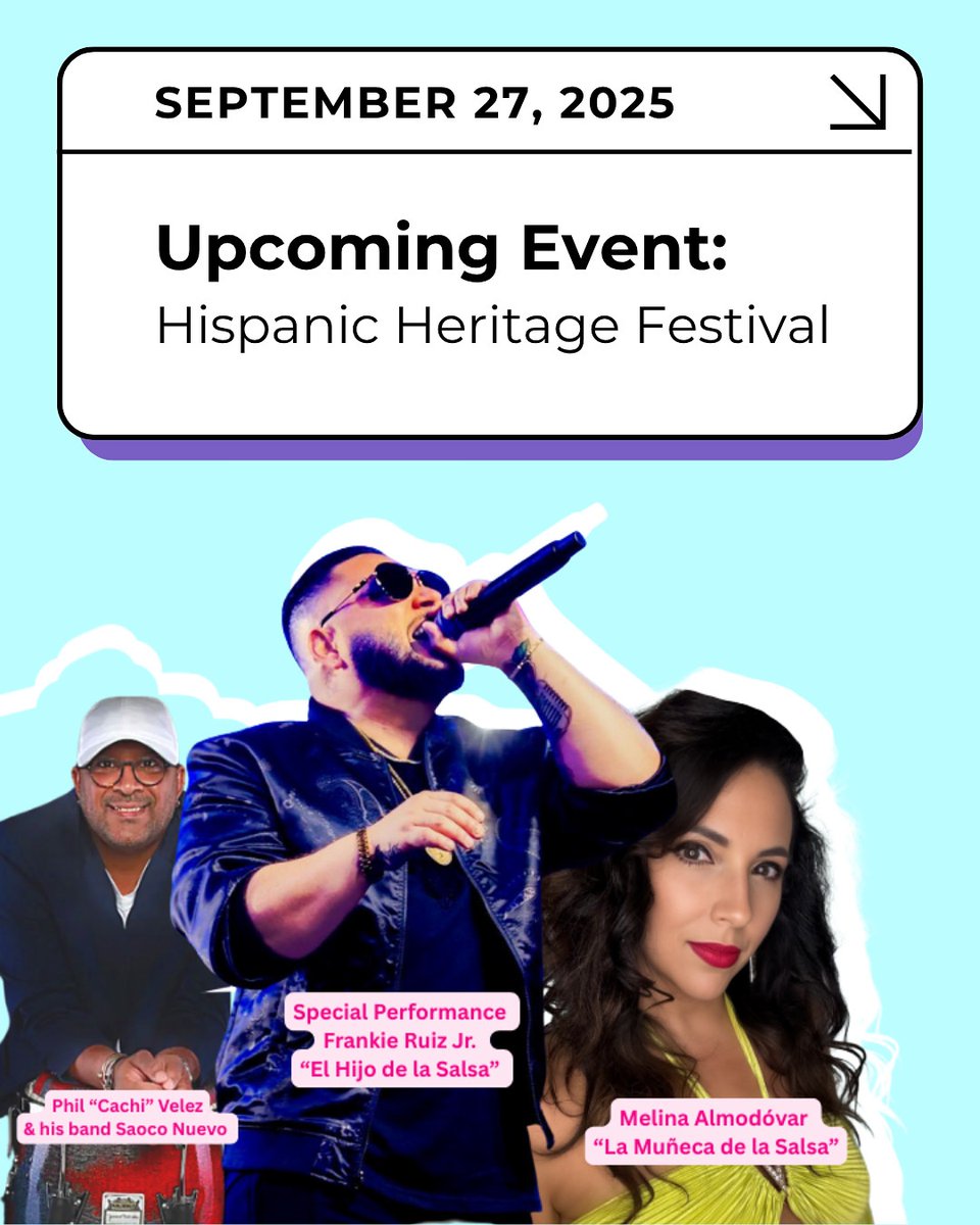 🎉 ¡Vamos a celebrar! The Hispanic Heritage Festival is coming to Charles F. Dodge City Center on September 27 and you’re invited to the party!

Visit our website for all the details (link in bio).

#CDCC #HispanicHeritageFestival