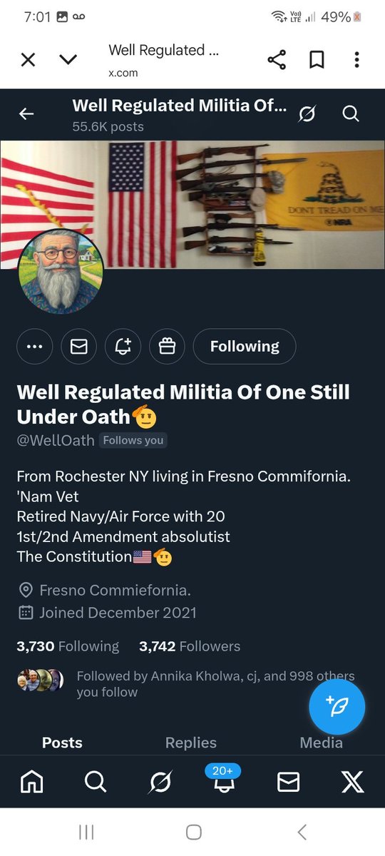 KJW (@hawkesbay69) on Twitter photo Let's get this veteran <a href="/WellOath/">Well Regulated Militia Of One Still Under Oath๐ซก</a> some new friends. Please follow repost ๐ช๐ซถ๐๐ฅ๐ฏ๐บ๐ธ๐ซก Let's get this veteran <a href="/WellOath/">Well Regulated Militia Of One Still Under Oath๐ซก</a> some new friends. Please follow repost ๐ช๐ซถ๐๐ฅ๐ฏ๐บ๐ธ๐ซก