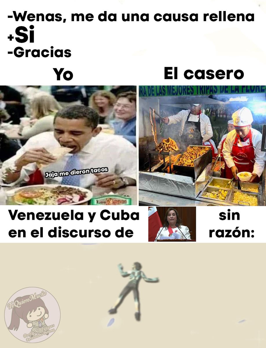 TQMPNJRP's tweet image. Entre muchas cosas raras que han pasado hoy, la presidenta de Perú llamó &quot;País fallido&quot; a Cuba/Venezuela/Bolivia en su discurso a la nación xD
- Persona Verde