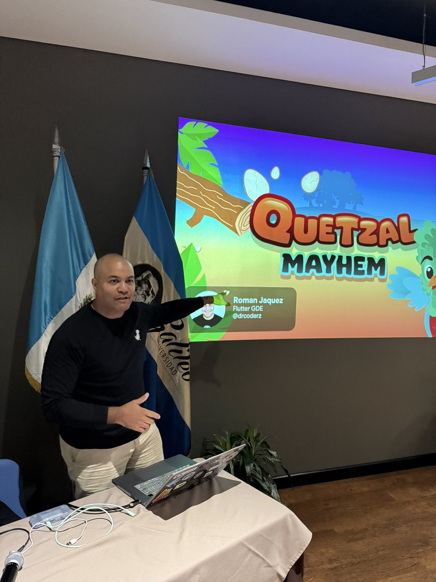 Flutter_gt's tweet image. Román Jáquez nos enseñó cómo crear videojuegos de forma fácil y rápida con Flutter, combinando lo técnico con lo lúdico y mostrando el poder creativo del framework.
¡Una charla que nos dejó listos para codear y jugar!
#FlutterGT #FlutterGames #FlutterConfLatam #RoadToFlutterConf