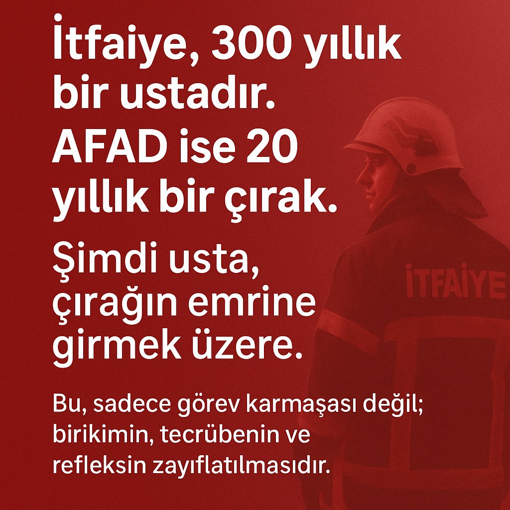 <a href="/Mikdatca/">Mikdat Kadıoğlu</a> Sayın hocam sahipsiz itfaiyeciler olarak desteklerinizi ve yorumunuzu bekliyoruz. #destekolunmeslekolalım