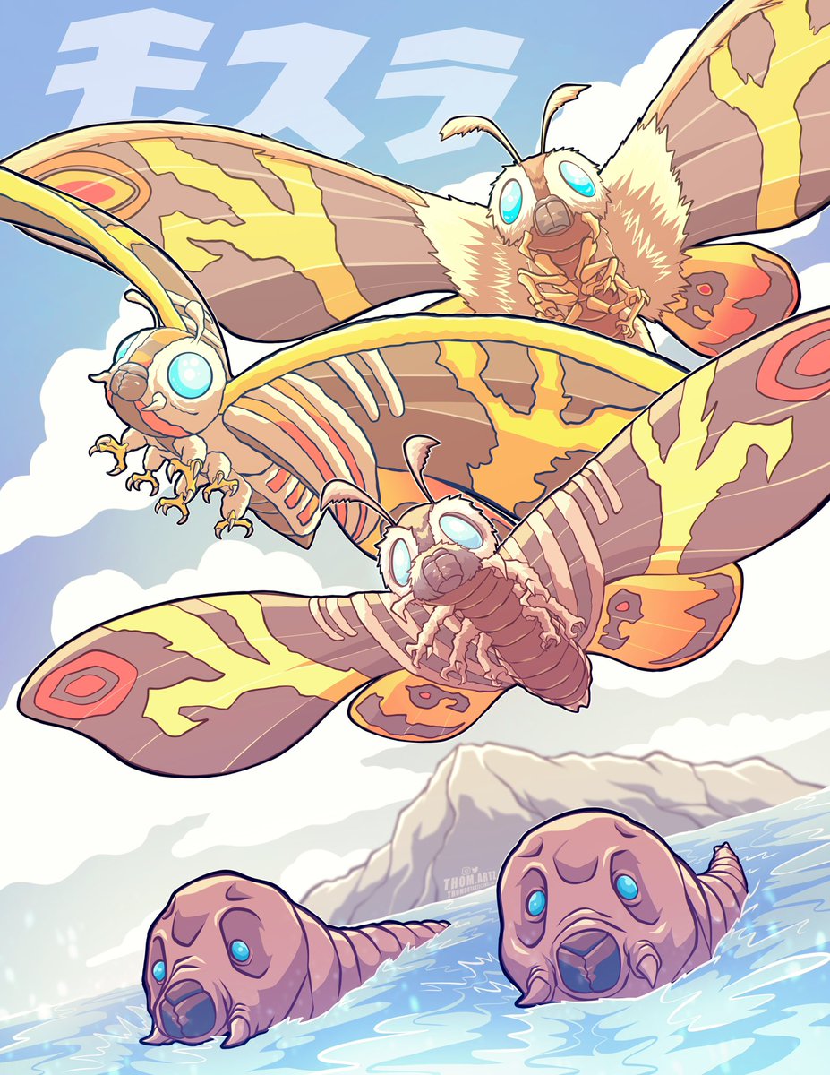 Mothra (s) ! #fanart #godzilla