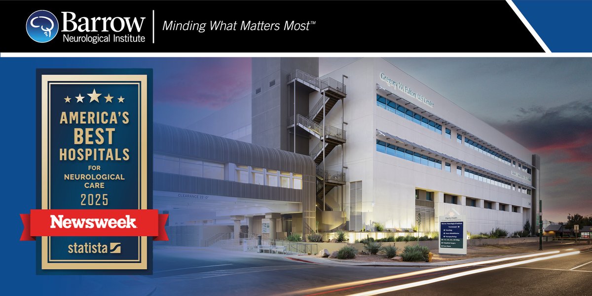 Proud to share that <a href="/Newsweek/">Newsweek</a> has again ranked <a href="/BarrowNeuro/">BarrowNeurological</a> as one of America's Best Hospitals for #Neurological Care. This is a testament to both our outstanding clinical care &amp; our relentless pursuit of advancing treatments through innovative research: bar.rw/bestneurologic…
