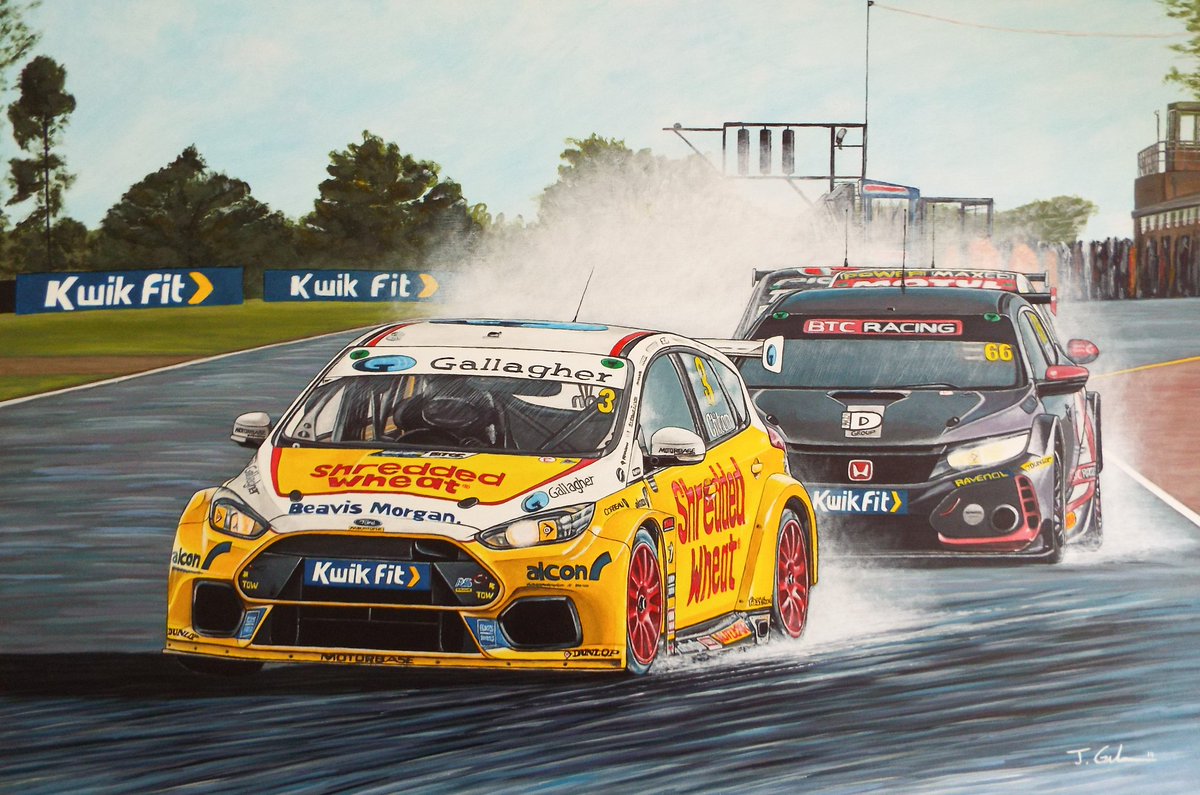 JGartworks's tweet image. BTCC race week! Croft Circuit here we come... #BTCC #CroftCircuit #Motorsport #Art