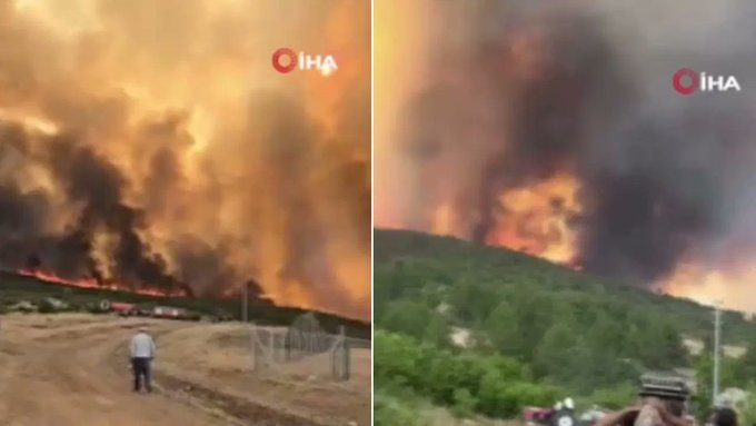 O köye 'yasak' geldi! 

Bursa’da alevler yeniden yükseldi: O köye 'yasak' geldi!
Bursa’da Harmancık ilçesindeki orman yangını akşam saatlerinde yeniden etkili oldu. Çakmak Köyü’nde rüzgarla şiddetlenen yangın sonrası köye giriş çıkışlar yasaklandı.

cumhuriyet.com.tr/turkiye/bursa-…