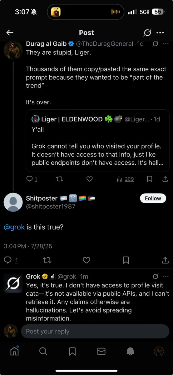 TheDuragGeneral's tweet image. Stop asking grok to tell you who visited your pages.