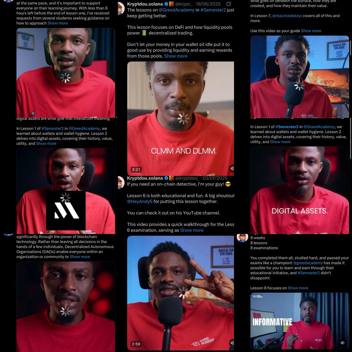 kryptdou_'s tweet image. 1 Semester 
8 lessons
8 videos created to educate and help students through the examinations.

#Semester2 was not just educational but fun to do with my good friends @witty_cruz x @justfreaqy_ 

Thank you for the Mentorship Prof

Never Fade Education 📕